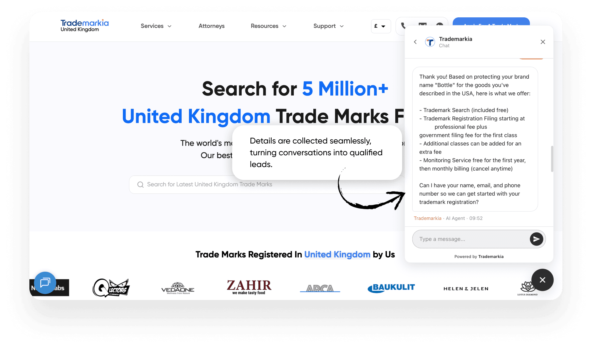 Smart Lead Capture product screenshot